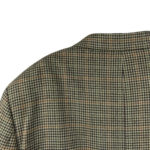 Lauren Ralph Lauren Lambswool Houndstooth Blazer 42L Sport Coat Jacket Preppy - Picture 13 of 16